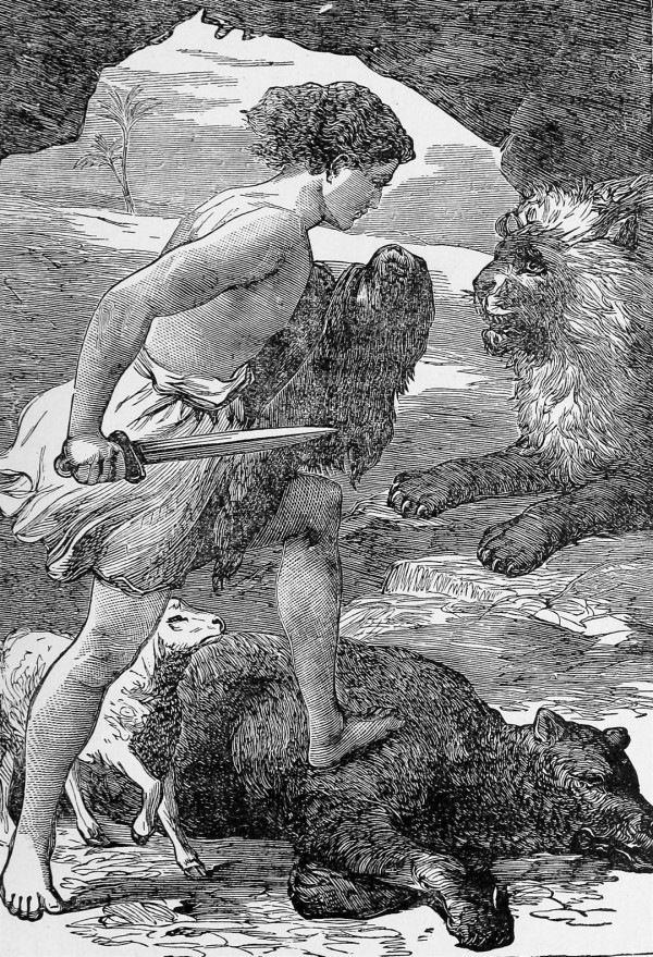 David-Bible illustrations-Shepherd-lion-bear