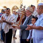 Carrying the Torah at the Western (Wailing) Wall