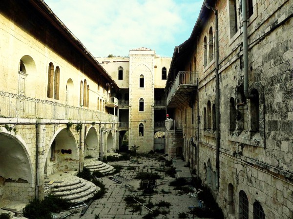 Schneller Orphanage (Syrian Orphanage) in Jerusalem, Israel was subsequently used by the Royal Army and then the Israel Defense Forces, until it was closed in 2008.  (Photo by Shosh Sharet)