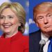 US presidential nominees, Hillary Clinton and Donald Trump