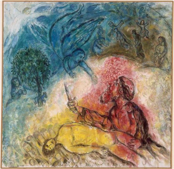 sacrifice of Isaac, binding of isaac, akedah, marc chagall