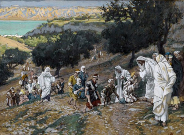 Jesus (Yeshua) Heals the Blind and Lame on the Mountain (c. 1890), by James Tissot