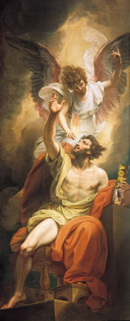 Isaiah's Lips Anointed with Fire, by Benjamin West (1738–1820)